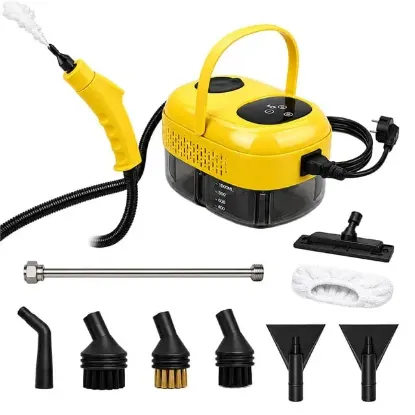 Sunup SN-37875 2500W Yüksek Basınçlı Ayarlanabilir Dijital Buharlı Temizleme Cihazı 1 Litre Su Hazneli resmi