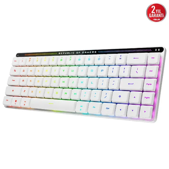 ASUS ROG FALCHION RX WL LP RD TR BEYAZ KLAVYE resmi