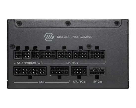 MSI MAG A1200PLS PCIE5 1200W 80+ Platinum Power resmi