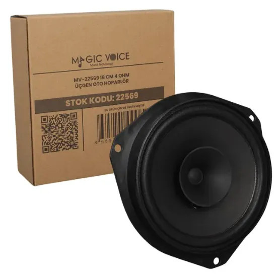 Magıcvoıce Mv-22569 16 Cm 4 Ohm Üçgen Oto Hoparlör (Fıat Ve Hyundaı İçin) resmi
