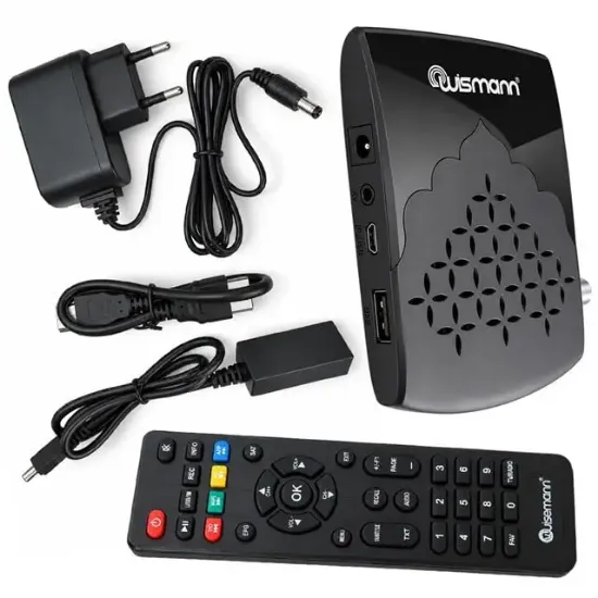 Wismann W2000 Full HD Dijital Mini Uydu Alıcısı HDMI TKGS 8000 Kanal Hafızalı resmi