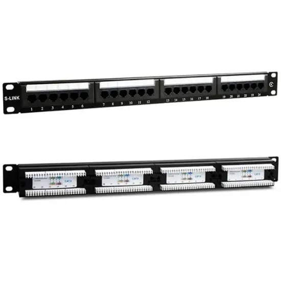 S-Link SL-F624 24’lü FTP Cat6 Patch Panel resmi