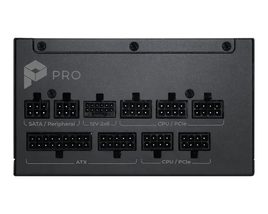 MSI PSU PRO A1000PL PCIE5 1000W 80+ Platinum Power resmi