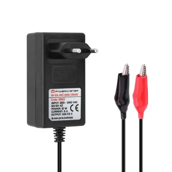Powermaster 6V - 2A  Akü Şarj Adaptörü resmi