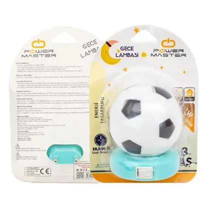 Powermaster PM-4436 Siyah Beyaz Gece Lambası resmi