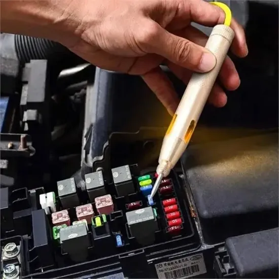Powermaster PM-38818 Spiral Kablolu Kalem Tip Metal Voltaj Test Cihazı         resmi