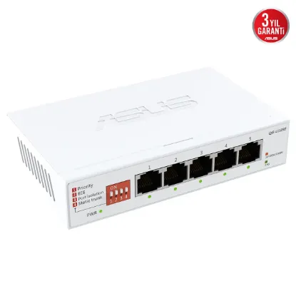 ASUS QG-U1050 5-Port 2.5G Yönetilemeyen Switch resmi