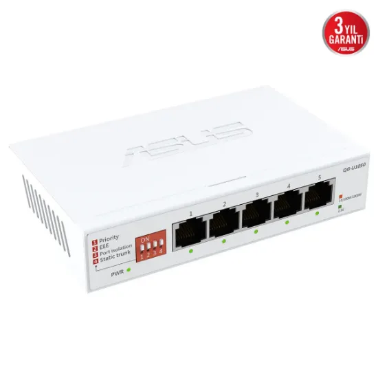 ASUS QG-U1050 5-Port 2.5G Yönetilemeyen Switch resmi