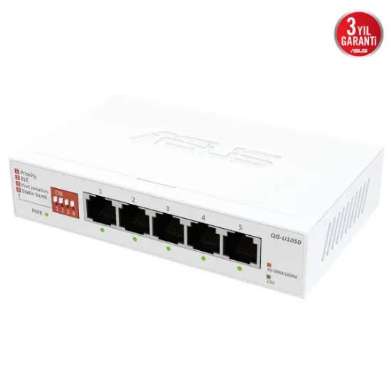 ASUS QG-U1050 5-Port 2.5G Yönetilemeyen Switch resmi