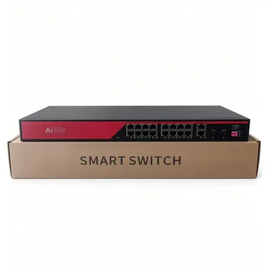 EZCOOL EZ-16PSX-SFP 16 PORT 16FE+2GE+2SFP GİGABİT YÖNETİLEMEZ POE SWİTCH 120W resmi
