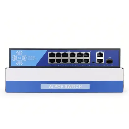 EZCOOL EZ-08PSF-SFP 8 PORT 8FE+2GE+1SFP GİGABİT POE SWİTCH 120W resmi