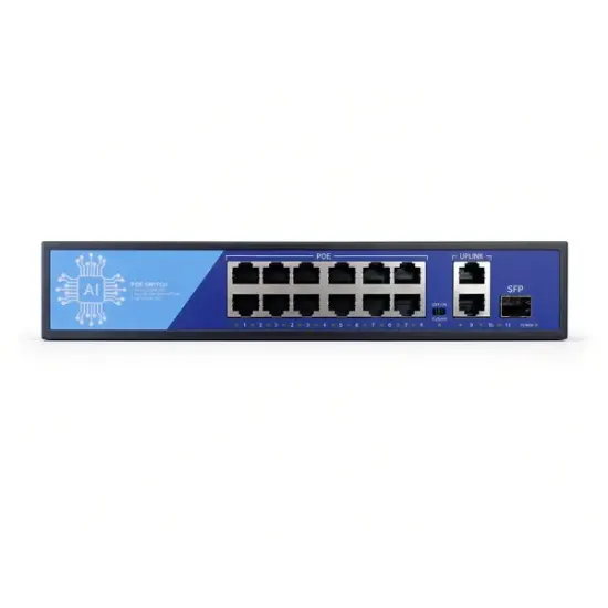 EZCOOL EZ-08PSF-SFP 8 PORT 8FE+2GE+1SFP GİGABİT POE SWİTCH 120W resmi