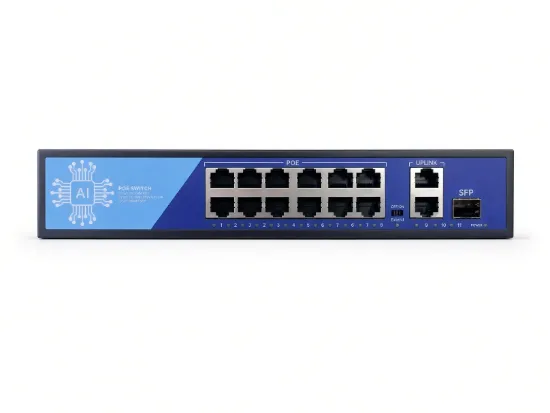 EZCOOL EZ-08PSF-SFP 8 PORT 8FE+2GE+1SFP GİGABİT POE SWİTCH 120W resmi