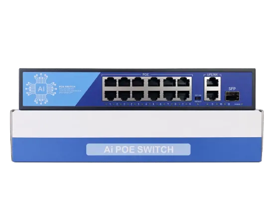 EZCOOL EZ-08PSF-SFP 8 PORT 8FE+2GE+1SFP GİGABİT POE SWİTCH 120W resmi