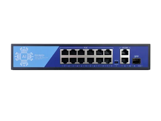 EZCOOL EZ-08PSF-SFP 8 PORT 8FE+2GE+1SFP GİGABİT POE SWİTCH 120W resmi