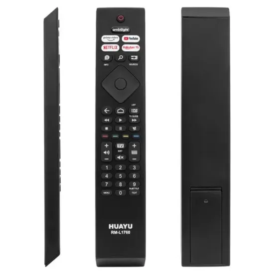 Huayu Philips RM-L1760 Ambilight-Netflix-Prime Video-Youtube-Rakuten Tv Tuşlu Led Tv Kumanda resmi