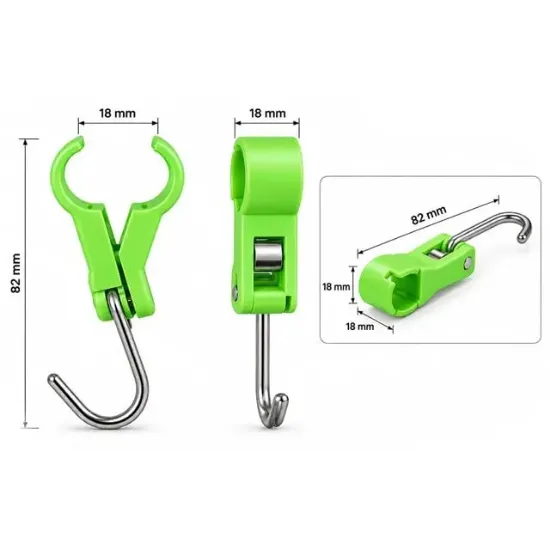 Sunup SN-38118 Yuvarlak Kelepçe Askı 82x18x18mm 4'lü Paket resmi