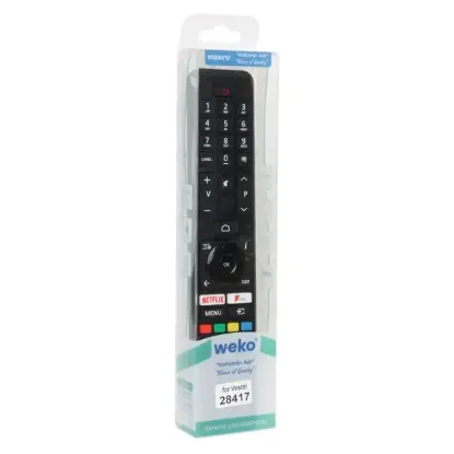 Vestel RC 43161 - 43UA2B - 50UA20 - 55UA6B - 58UA3A - 65UA2B / Toshiba CT-8555 Netflix-Play-Mikrofon Tuşlu Ses Komutsuz Lcd Led Tv Kumanda  resmi