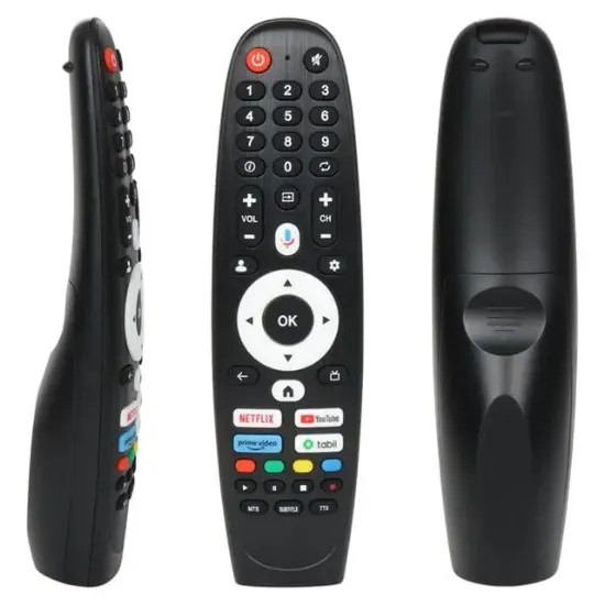 Next Youtube-Tabii-Netflix-Prime Video Tuşlu Ses Komutlu Akıllı Android Smart Led Lcd Tv Kumanda resmi