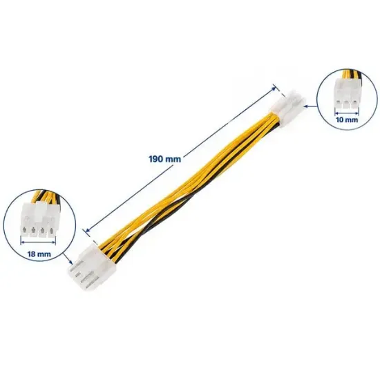 Powermaster PM-38401 8 Pin Ekran Kartı Güç Çevirici Kablo resmi