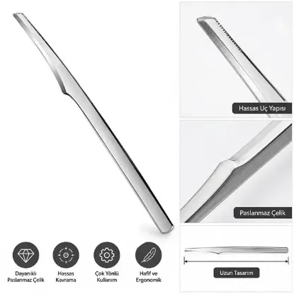 Sunup SN-38806 13 Cm Paslanmaz Çelik Nasır ve Ölü Deri Kazıyıcı resmi