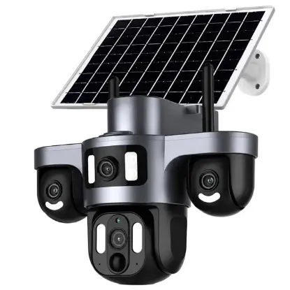 Canavis CA-15002 4G SIM Kartlı Solar PTZ Dış Mekan IP66 Güvenlik Kamerası + Çift Antenli Akıllı AI Takip resmi