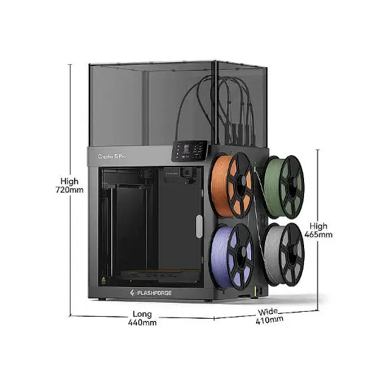 FLASHFORGE CREATOR PRO 5 3D YAZICI resmi
