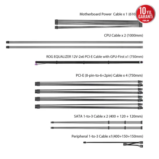 ROG-STRIX-1000P-GAMING-E ROG STRIX 1000W PLATINUM resmi