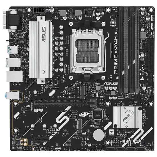 ASUS PRIME A620AM-A-CSM DDR5 7600MHZ(OC) M.2 AM5 resmi