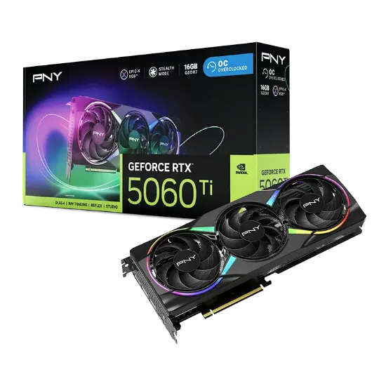 PNY RTX 5060 Ti EPIC-X ARGB OC 16GB GDDR7 128Bit (VCG5060T16TFXXPB1-O) Ekran Kartı resmi