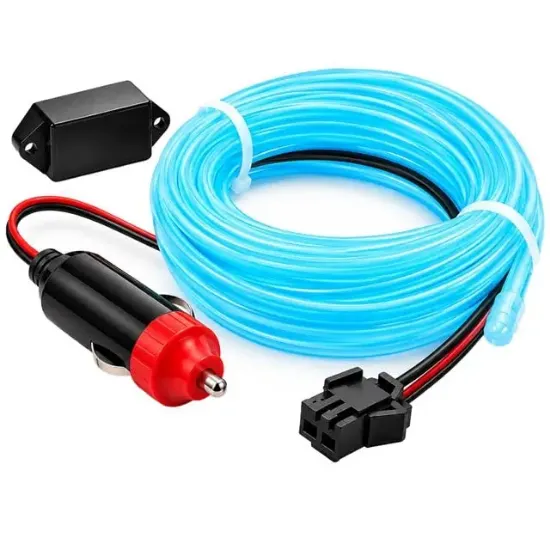 Powermaster 5 Metre 5 Volt USB Adaptörlü Neon Buz Mavi İp Aydınlatma PM-6080 resmi