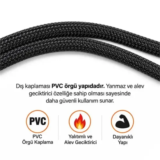 PowerMaster PM-38402 25 cm 4 Pin Pwm Erkek Dişi Fan Uzatma Kablosu resmi