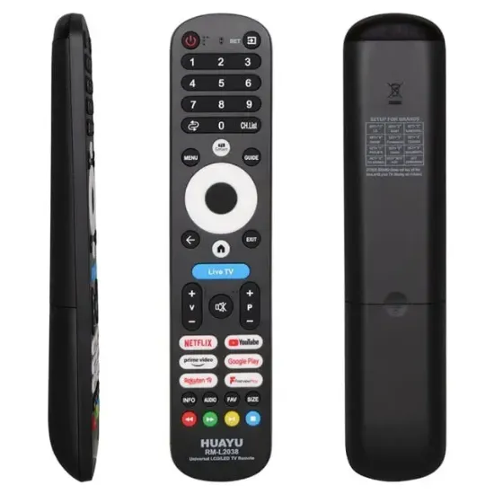 Huayu RM-L2038 Netflix-Youtube-Disney-Prime Video Tuşlu Universal Lcd-Led Tv Kumanda resmi