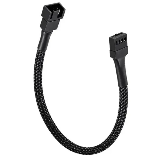 PowerMaster PM-38402 25 cm 4 Pin Pwm Erkek Dişi Fan Uzatma Kablosu resmi