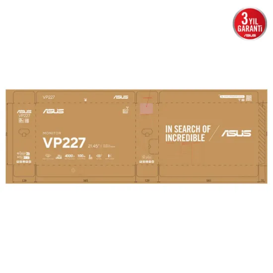 21.45 ASUS VP227HF 1MS 100HZ VA FHD HDMI   resmi