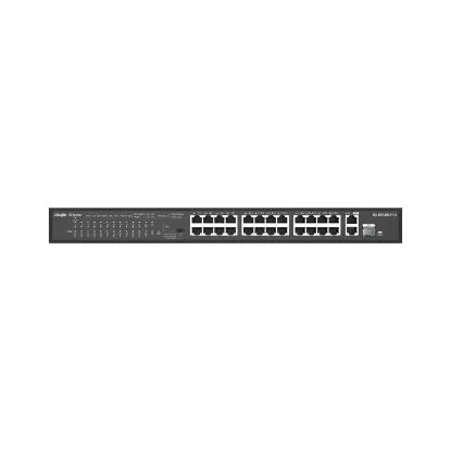 RUİJİE-REYEE RG-ES126S-P 24XFE-2XGE UPLİNK / 1XGE SFP 370W POE SWİTCH resmi