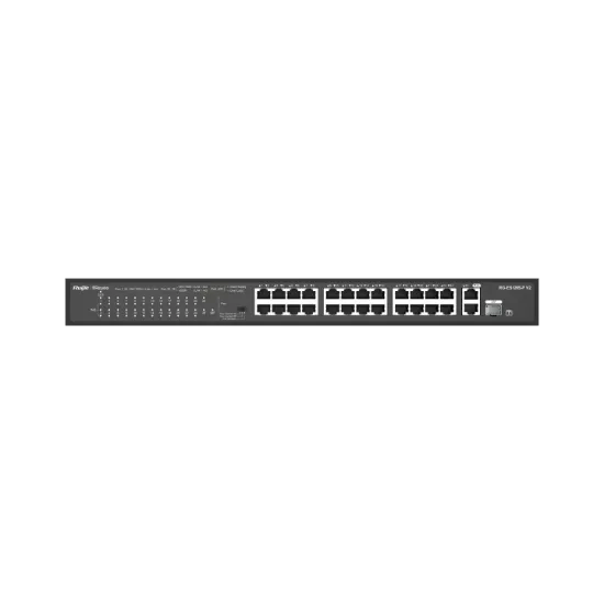 RUİJİE-REYEE RG-ES126S-P 24XFE-2XGE UPLİNK / 1XGE SFP 370W POE SWİTCH resmi