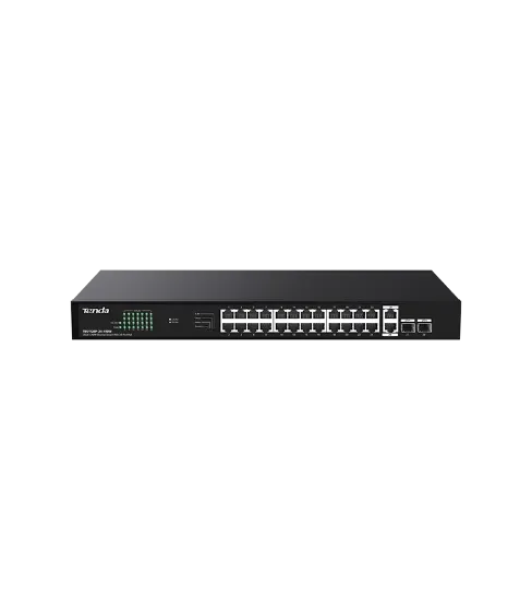 TENDA TEG1128P-24-410W 10/100/1000 24 PORT SWITCH resmi