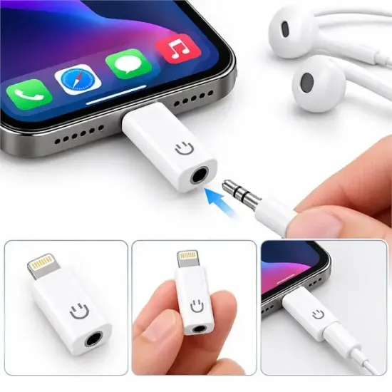 PowerMaster KY-198 3.5mm To Lightning OTG Aparat iPhone 7/8/X resmi