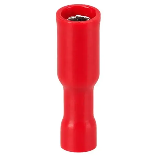 PowerMaster PM-39064 0,5-1,5mm2 Kesit 24x7x5mm Soket Kırmızı İzoleli Kablo Pabucu (100'lü Paket) resmi