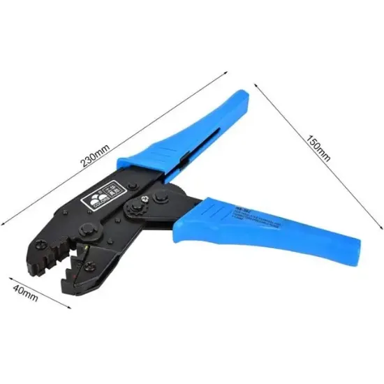 PowerMaster PM-39092 0.5-6mm2 (AWG22-10) HS-30J İzoleli Kablo Pabucu Sıkma Pensesi resmi