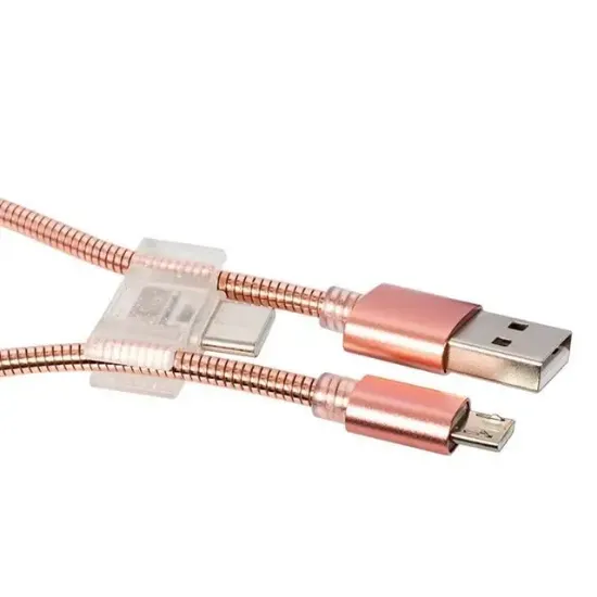 Powermaster Android-Micro Usb Serisi + Type C Örgülü Kısa Data Şarj Kablosu resmi