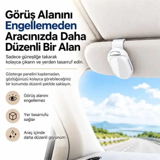 Sunup SN-29102 Araç Güneşlik Gözlük Tutucu Klips resmi