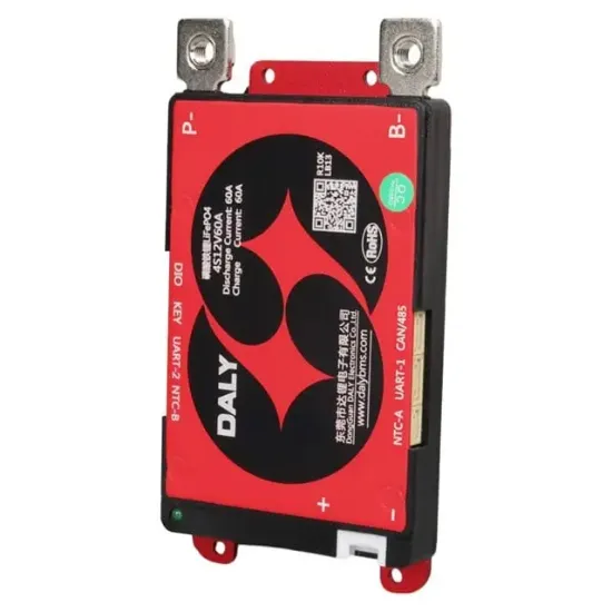 DALY LFP 4S 12V 60A Smart LiFePO4 Akıllı BMS Pil Koruma Modülü resmi