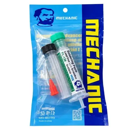 PowerMaster PM-39109 Mechanic FL-138 20G 138C Düşük Sıcaklık Şırınga Krem Lehim Pastası resmi