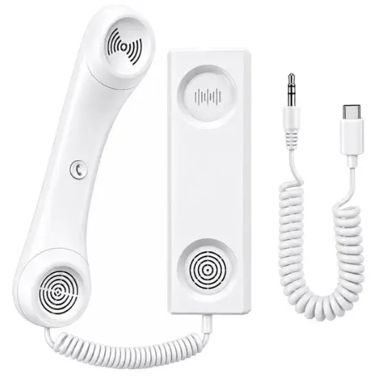 PowerMaster PM-39123 Retro Nostaljik Type C Girişli Telefon Ahizesi resmi