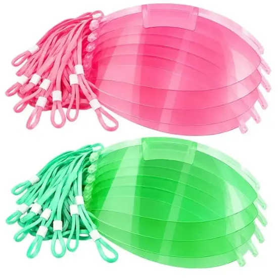 Sunup SN-38916 Yemek Servisleri İçin Plastik Şeffaf Maske (10 Adet) resmi