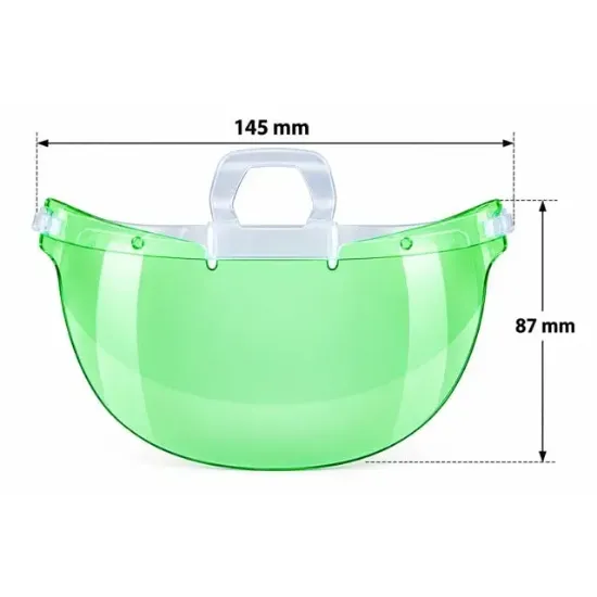 Sunup SN-38916 Yemek Servisleri İçin Plastik Şeffaf Maske (10 Adet) resmi