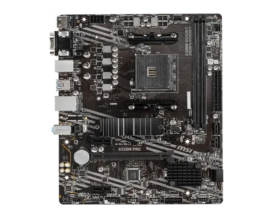 MSI A520M PRO DDR4 4600/1866Mhz M.2 MATX AM4 resmi