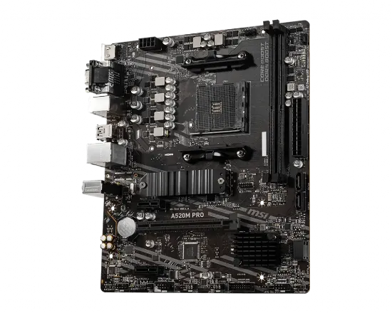 MSI A520M PRO DDR4 4600/1866Mhz M.2 MATX AM4 resmi